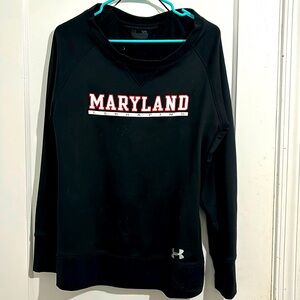 University of Maryland UnderAmour women’s boat neck sweatshirt XL